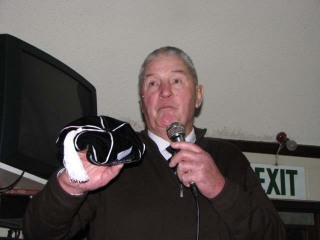 Tom Coughlan and his All Black Cap