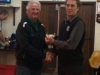 Keith Darby receiving Sorenson Memorial Trophy for Fairest Senior Player