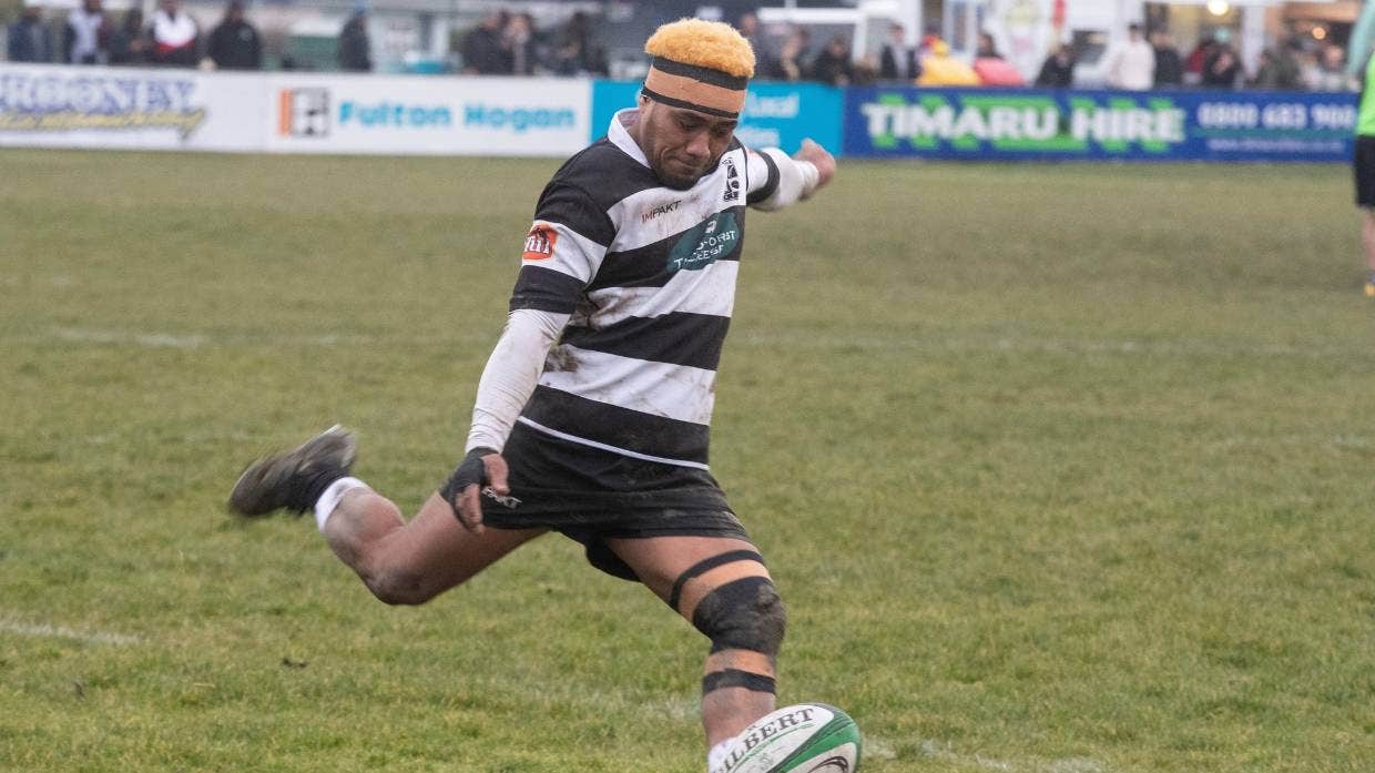 Temuka’s Faalele Iosua scored 23 points in the final, kicking seven penalties and a conversion.